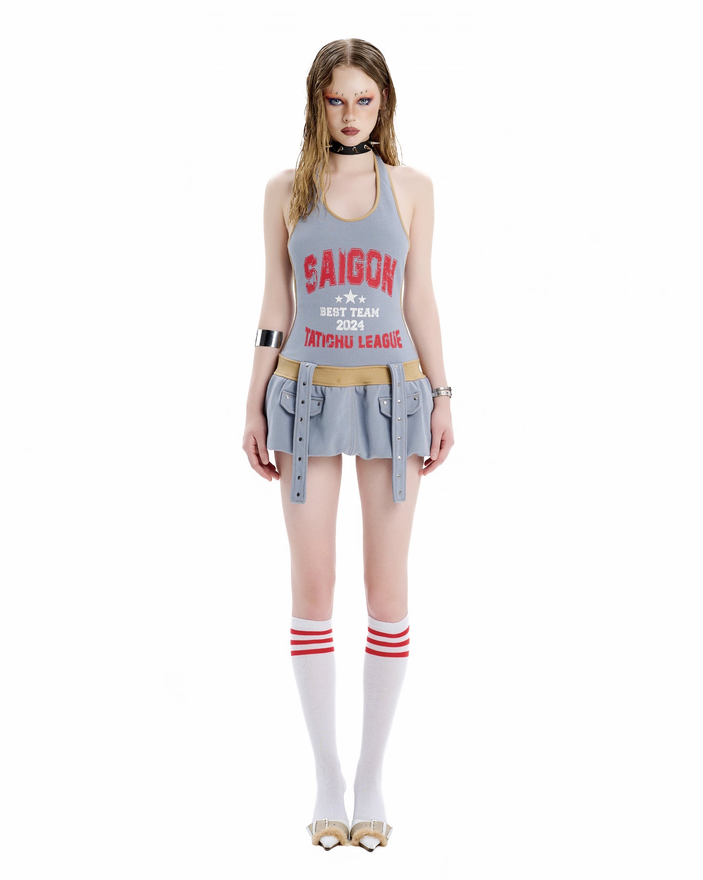 sg-s-halter-neck-bubble-mini-dress tatichu astoud