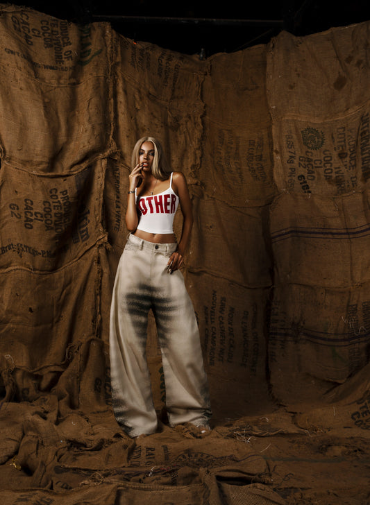 mother-scratches-printed jeans tatichu astoud
