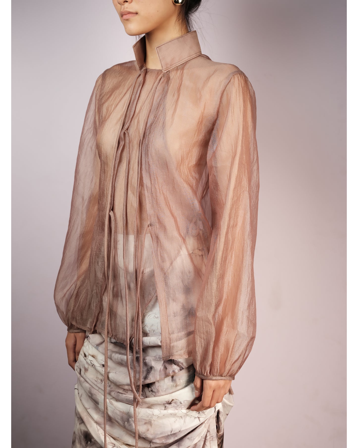 plum-phấn-sương-chiffon-blouse an heritage astoud