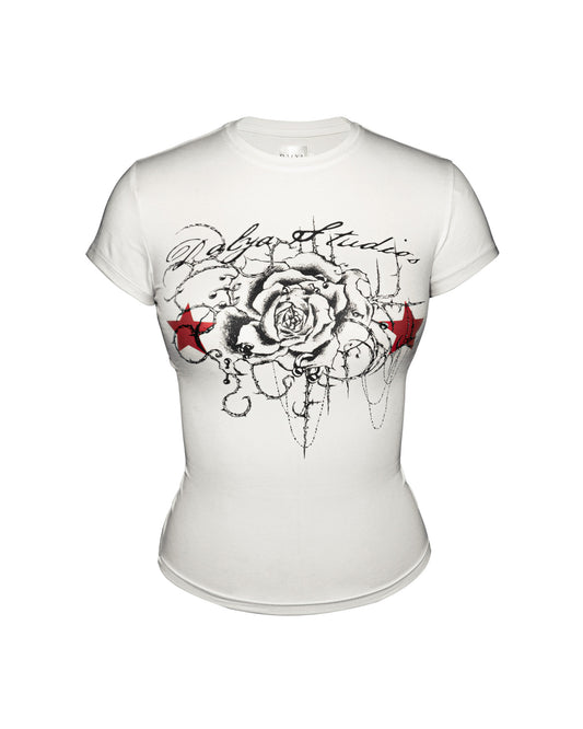 Off White Rosebud Tempt Tee
