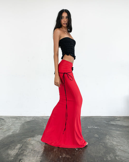 Red Long Red Dream Skirt