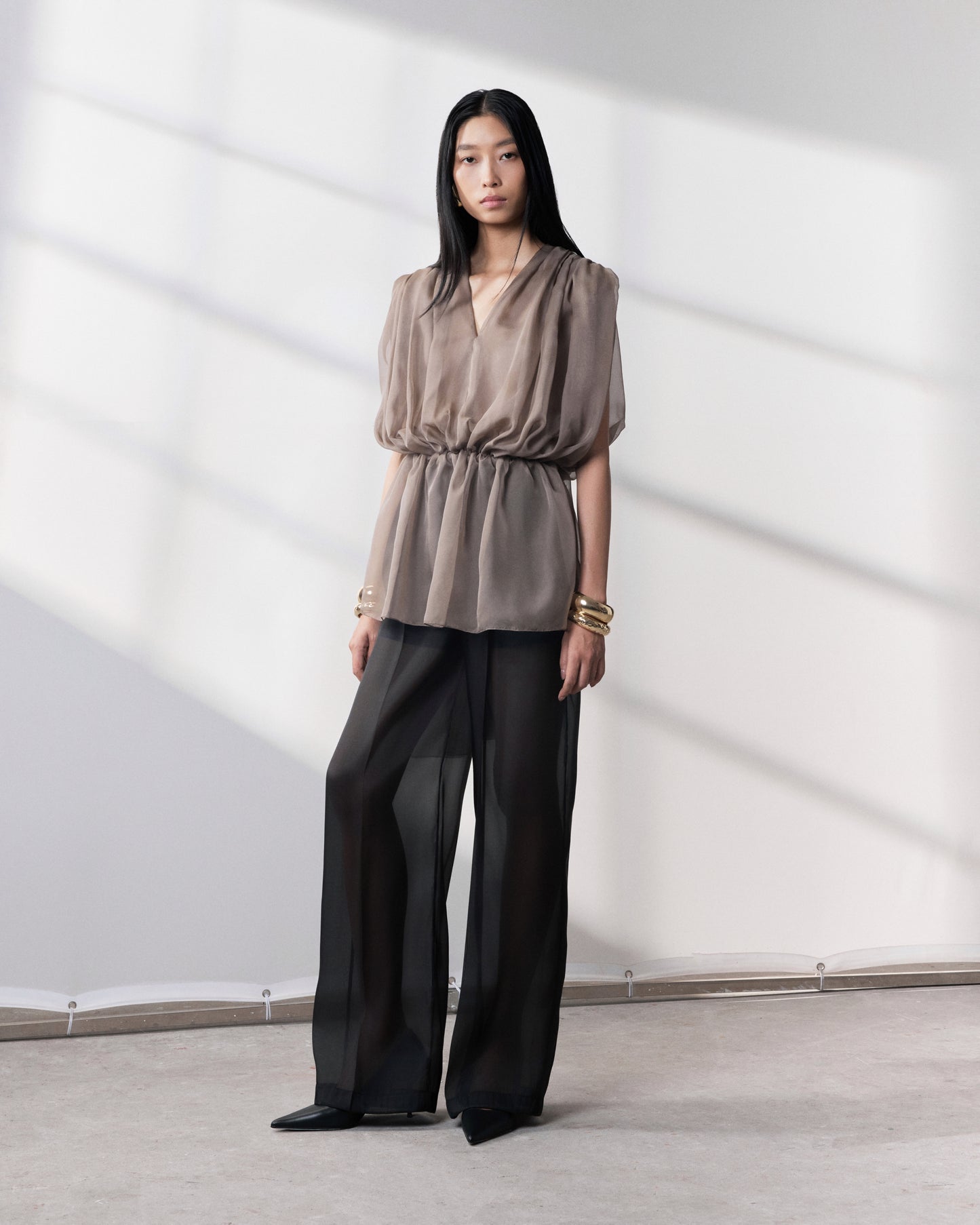 s25-womens-green-brown-sheer-top fortythree astoud