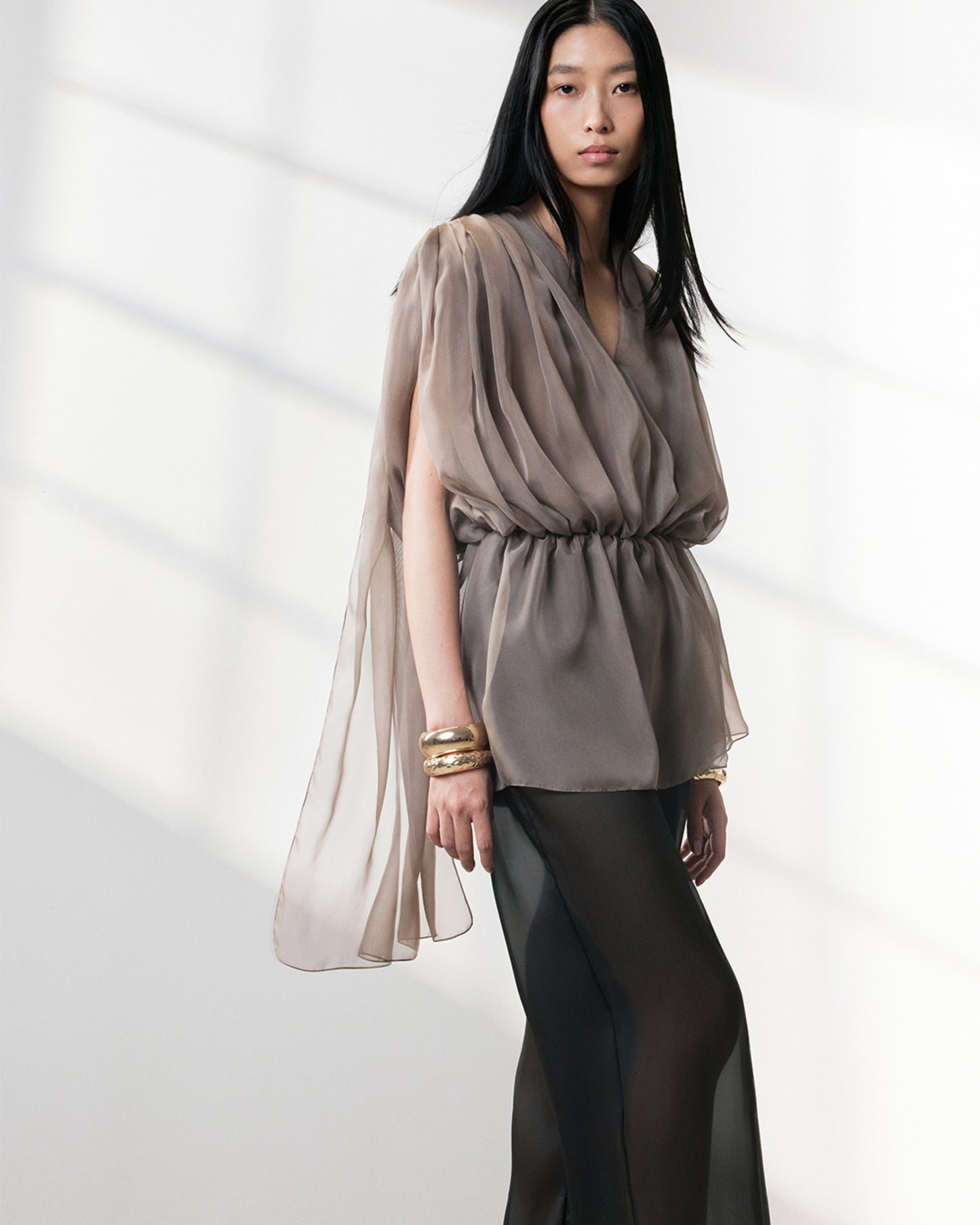 s25-womens-green-brown-sheer-top fortythree astoud