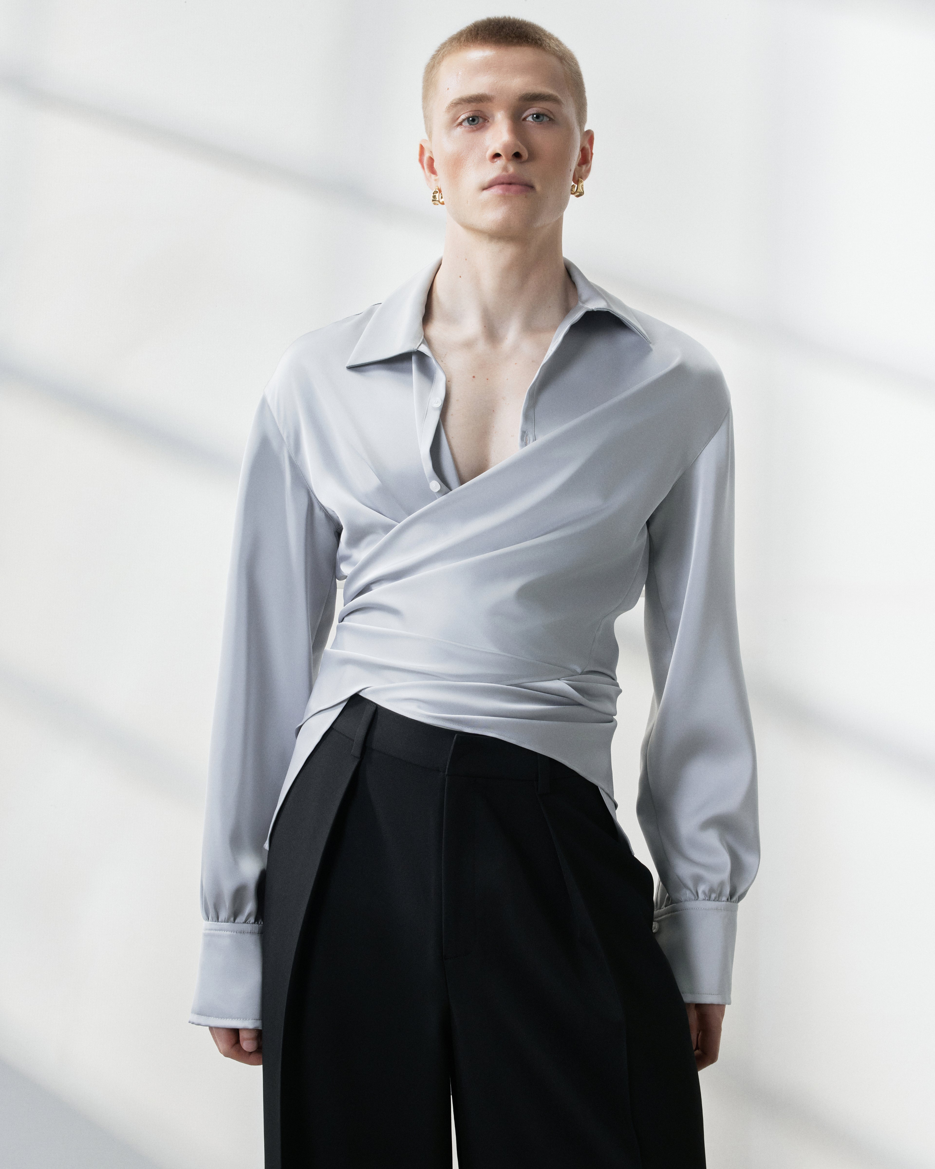 s25-mens-silver-silk-draped-shirt fortythree astoud