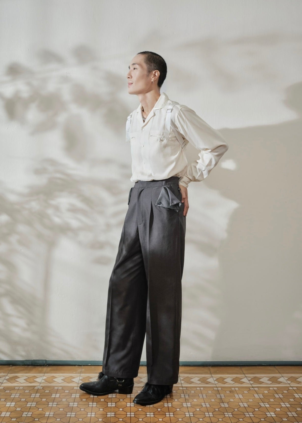 Layered-Pocket Trousers