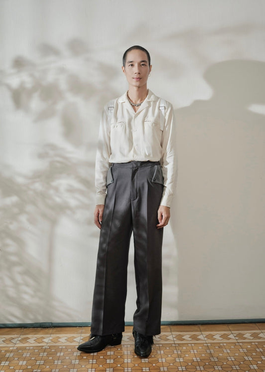 Layered-Pocket Trousers