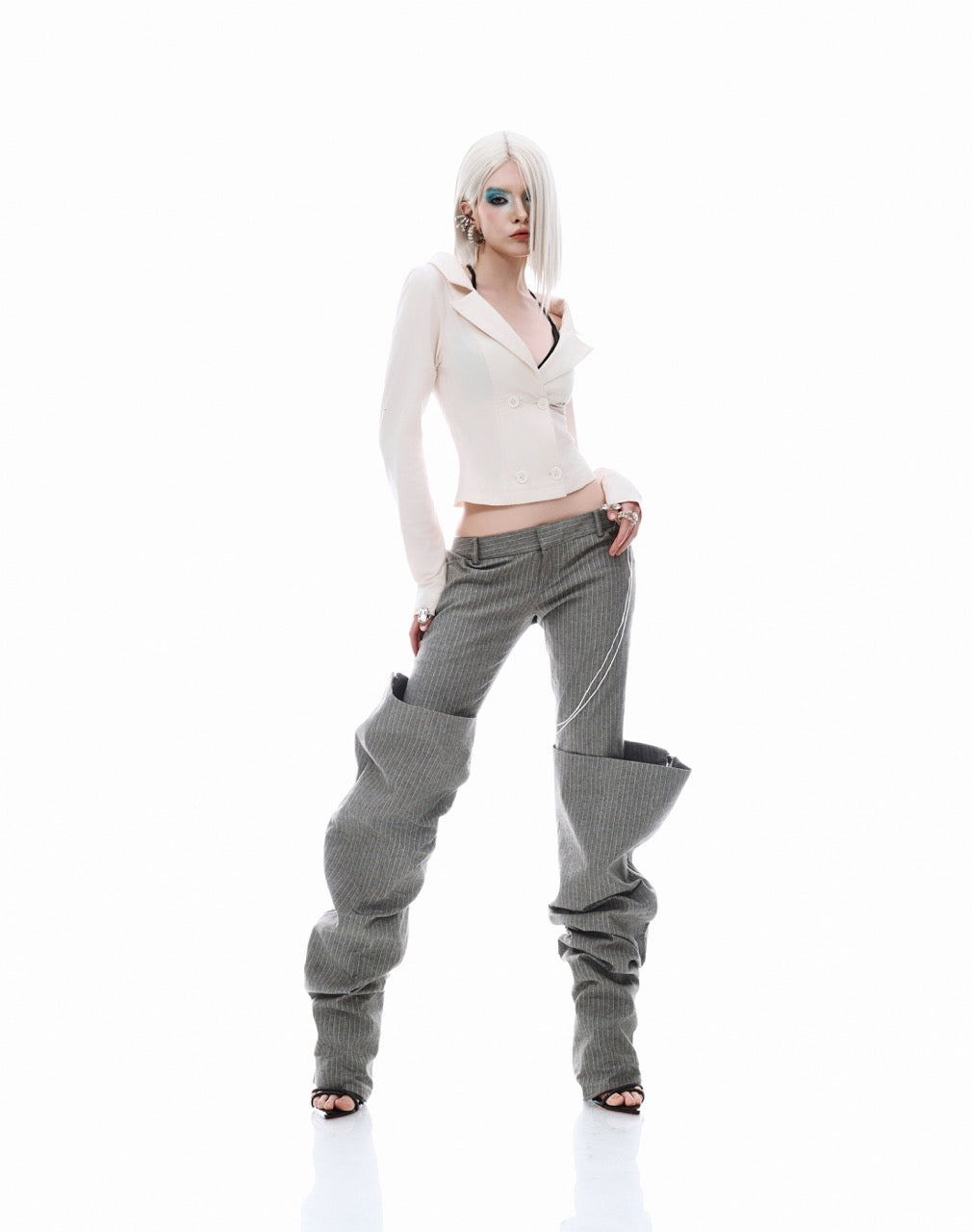 Boot Pants Grey liniss astoud 