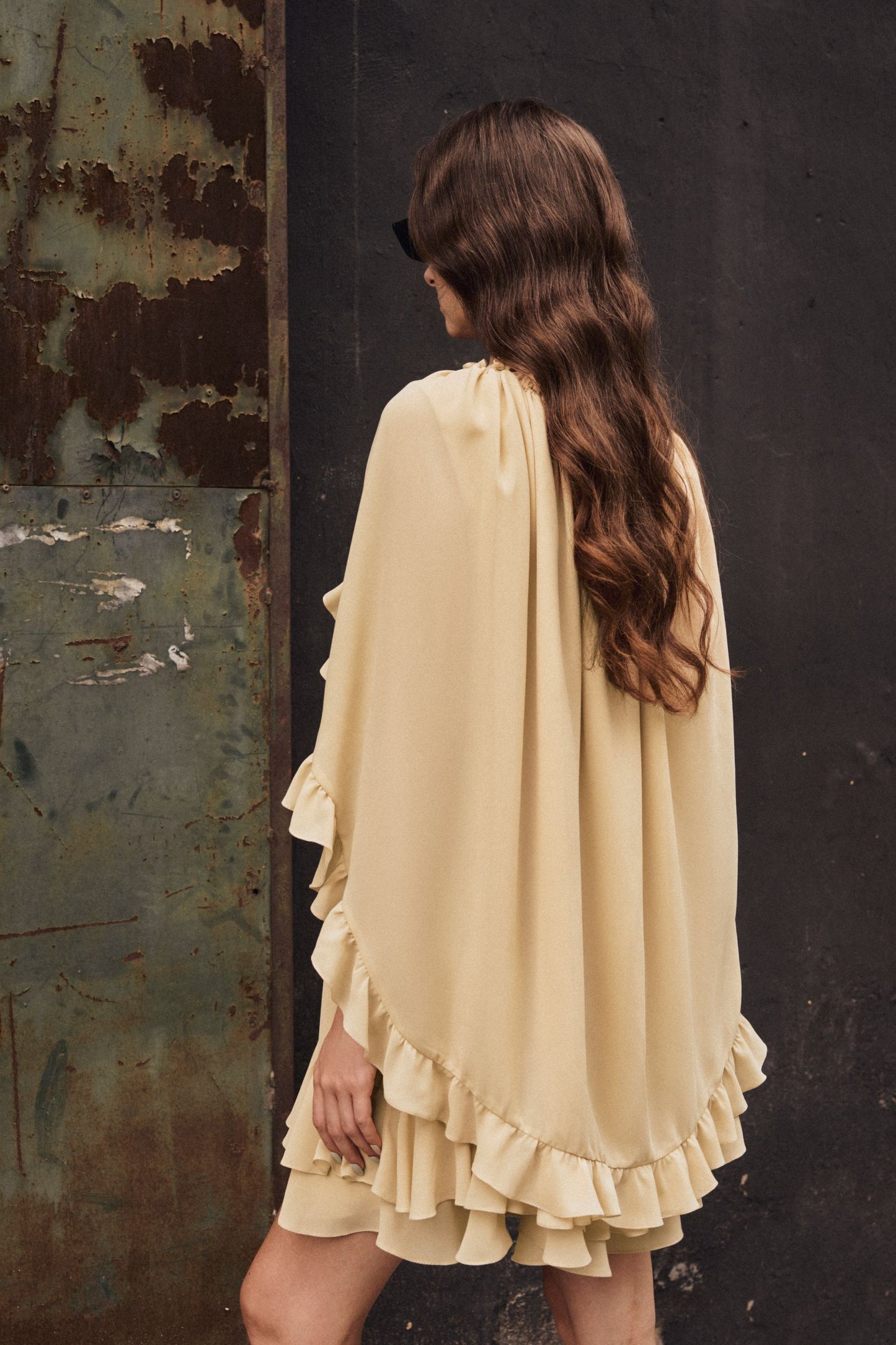 gold-sand-chiffon-ruffled-dress-FORTYTHREE