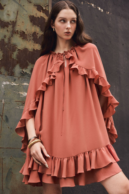 rose-gold-chiffon-ruffled-dress-FORTYTHREE