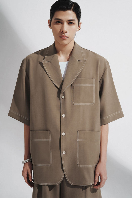 double-latte-silk-khaki-high-waisted-belted-mini-shorts-fortythree