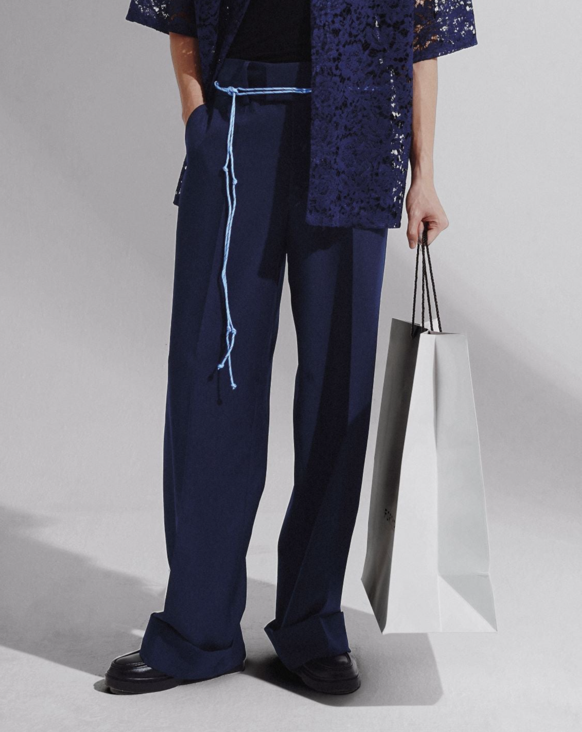 Low Waisted Straight Leg Pants