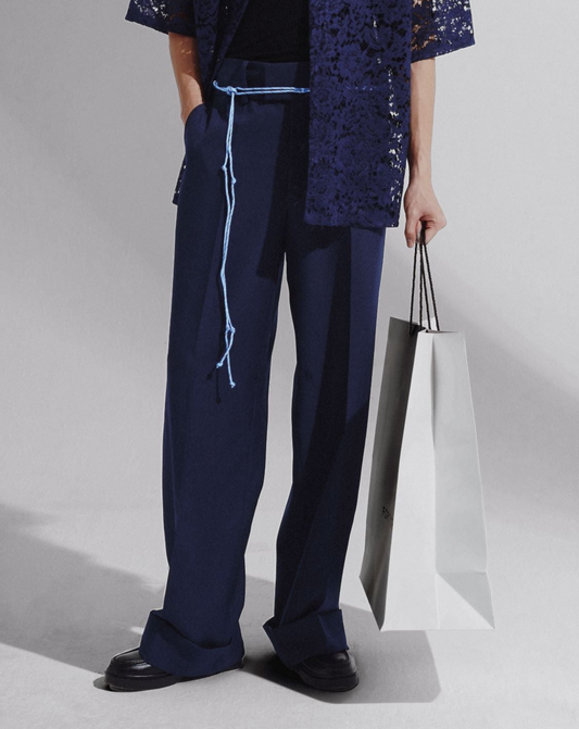 Low Waisted Straight Leg Pants