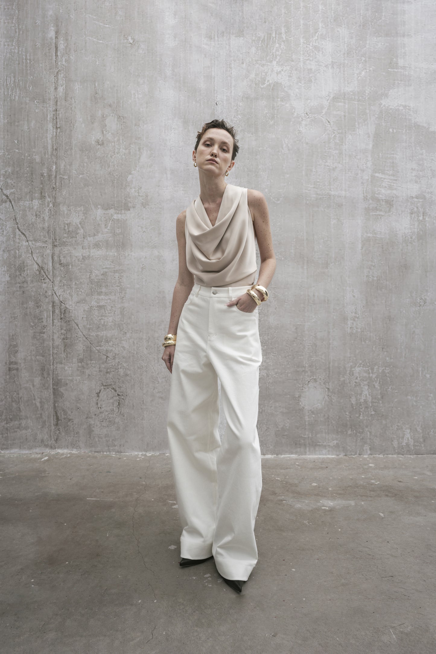 s25-womens-champagne-silk-top fortythree astoud