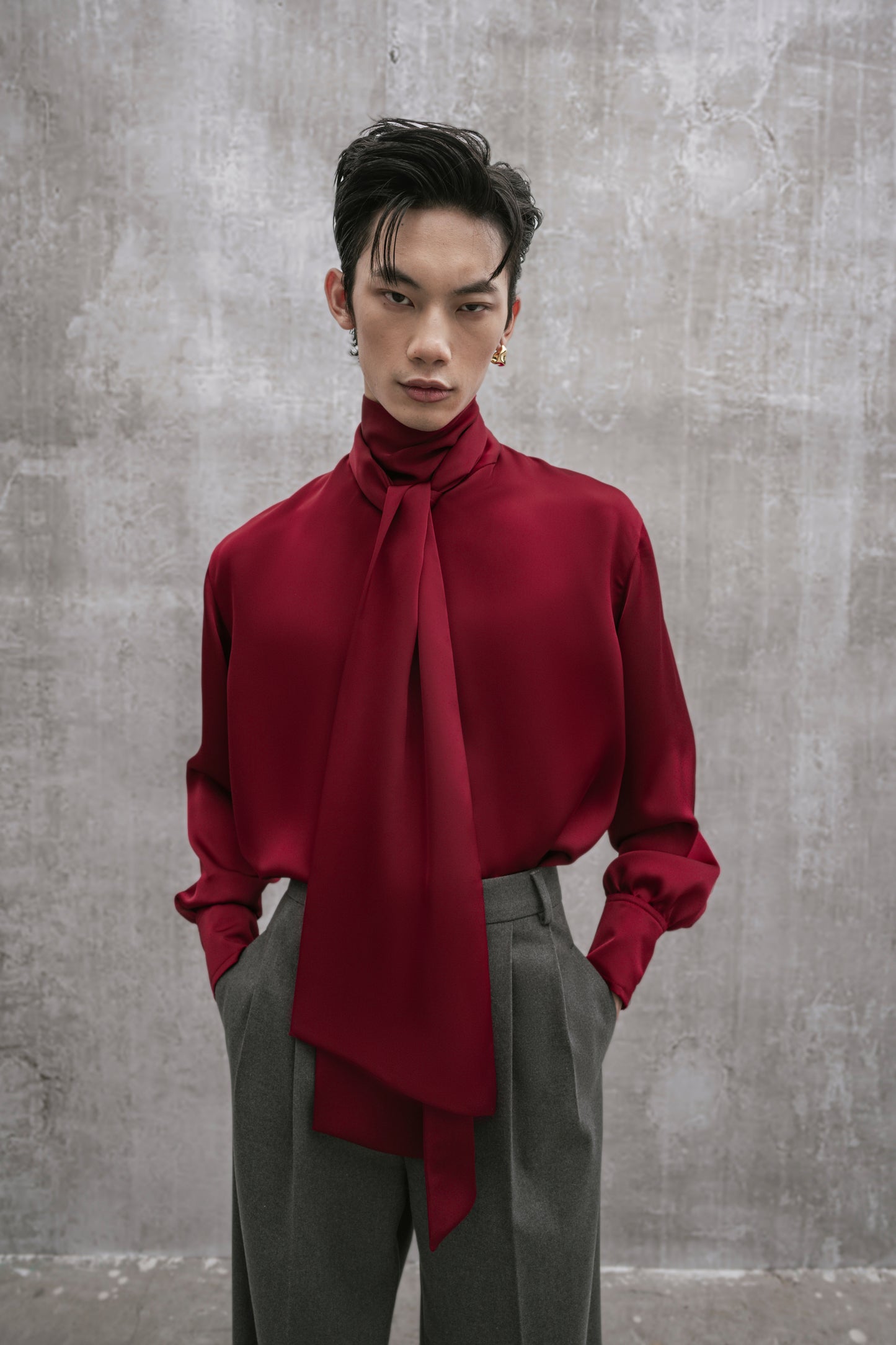 s25-mens-burgundy-silk-top fortythree astoud