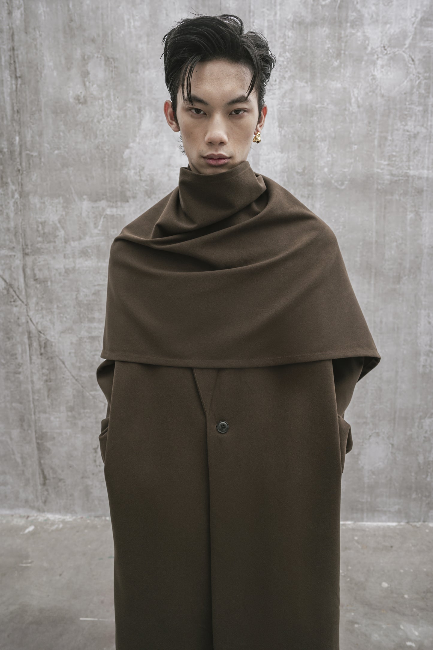 s25-unisex-dark-brown-wool-coat fortythree astoud