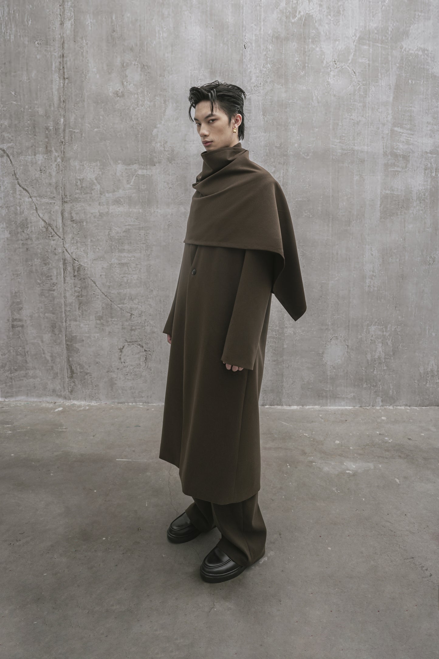 s25-unisex-dark-brown-wool-coat fortythree astoud