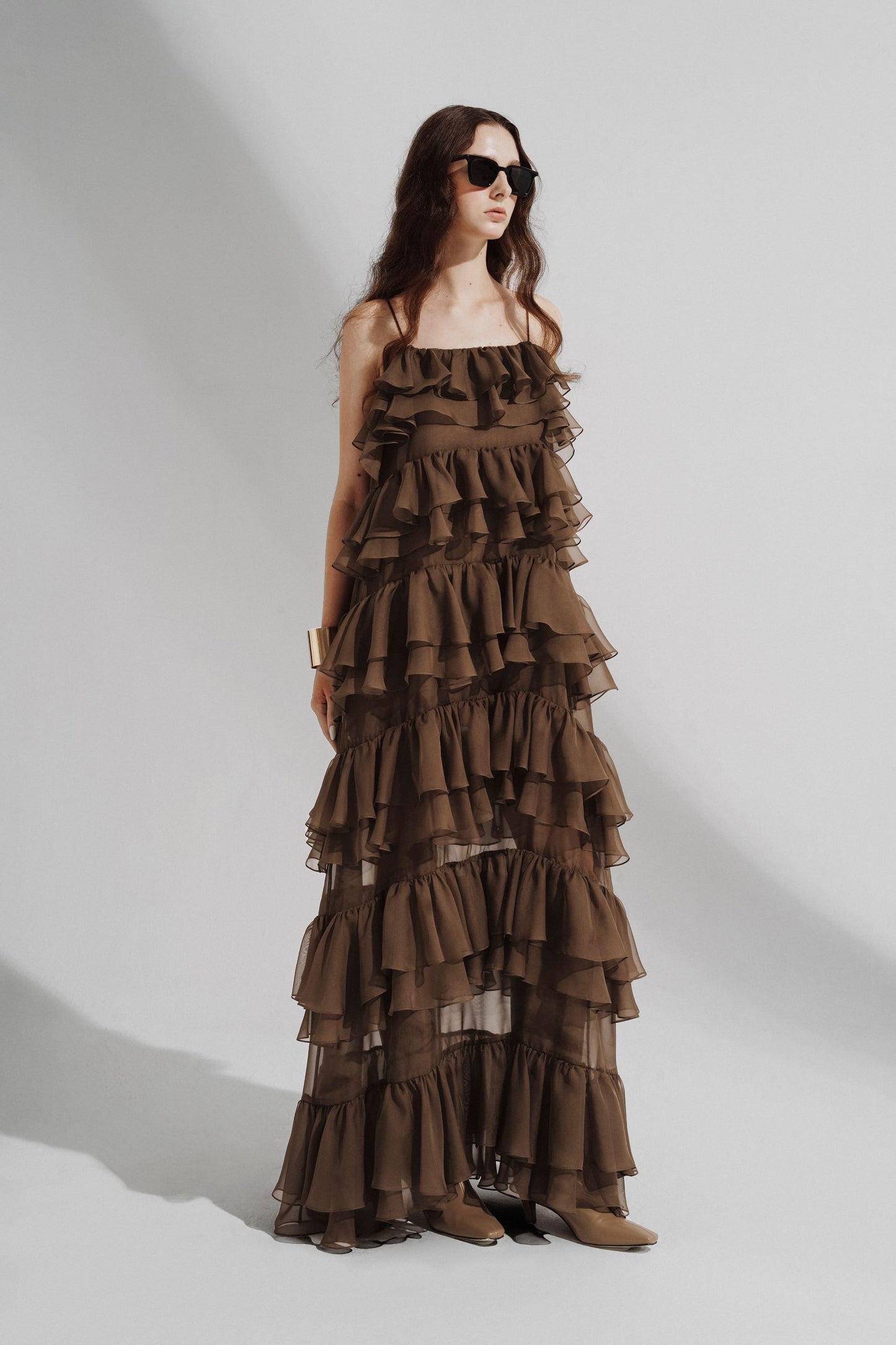 brown-sheer-ruffled-maxi-dress-FORTYTHREE