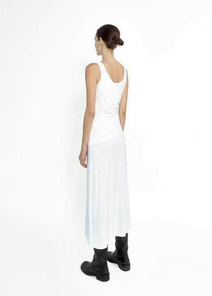 bamboo-jersey-ruched-dress-white
