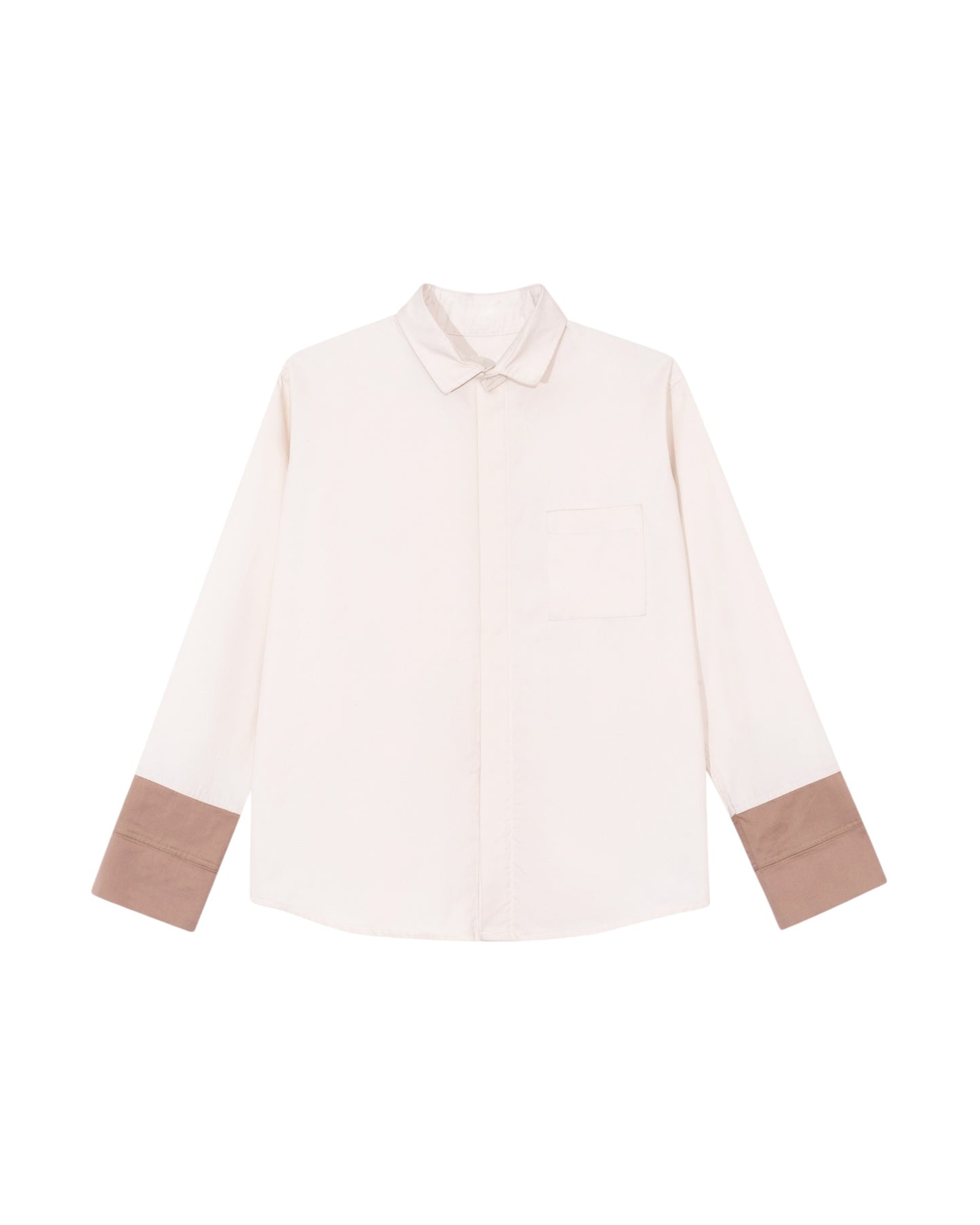 Cream Multi-cuff Shirt