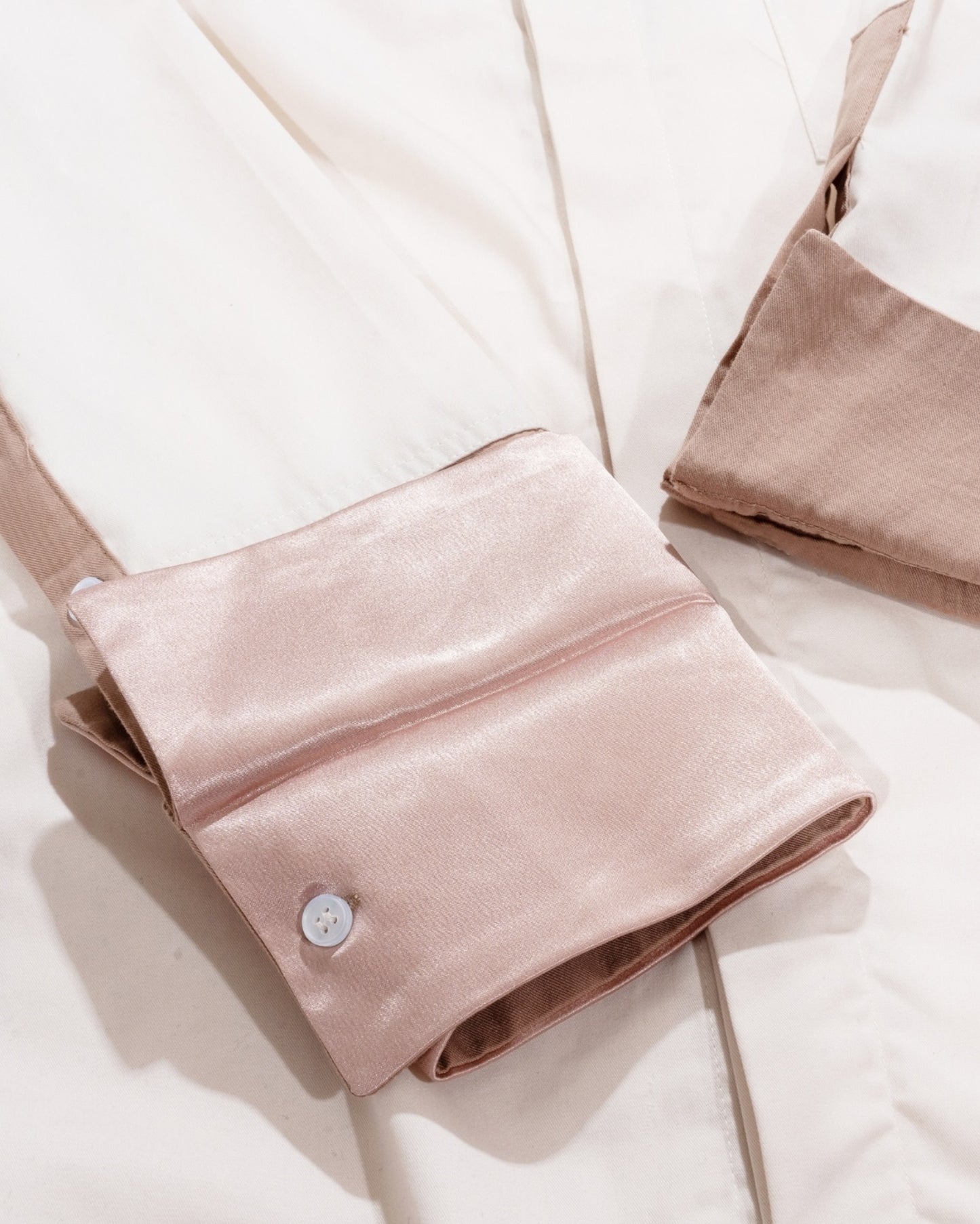 Cream Multi-cuff Shirt