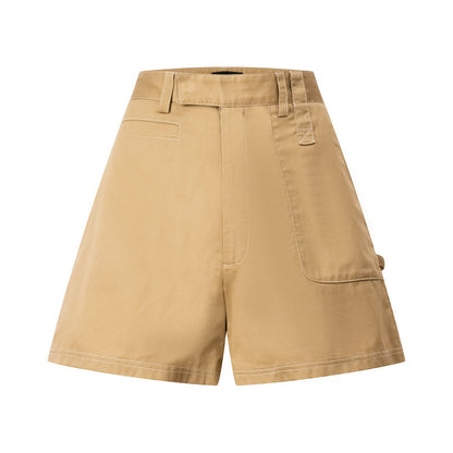 Unisex Camel Light-weight Khaki Shorts