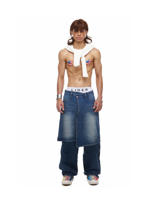 layered-kilt-jeans-LIDER