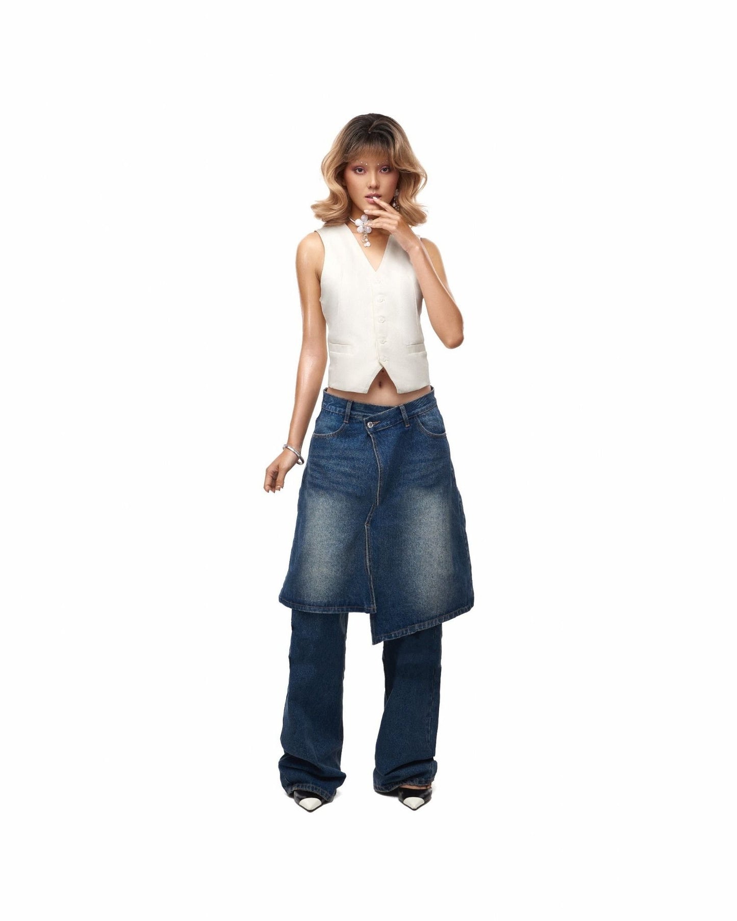 layered-kilt-jeans-LIDER