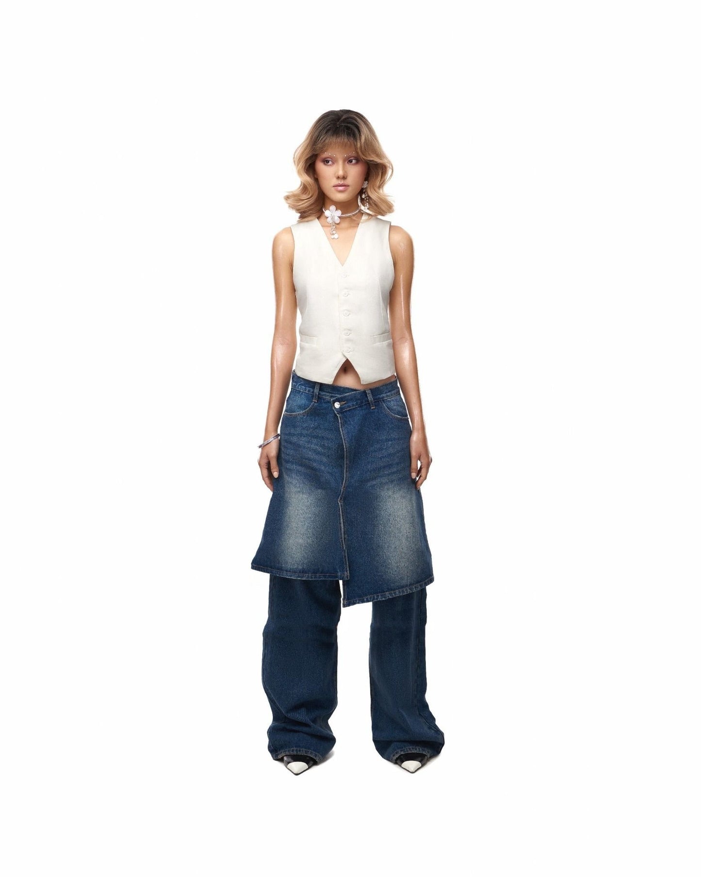 layered-kilt-jeans-LIDER