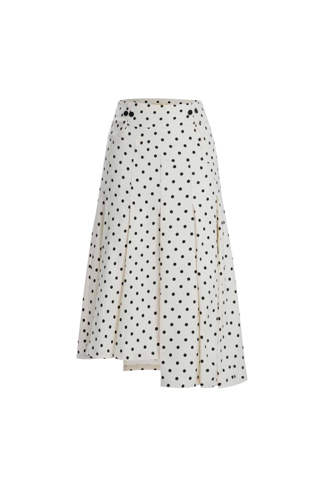 Cream Polka Dot Ribambelle Skirt parrey astoud