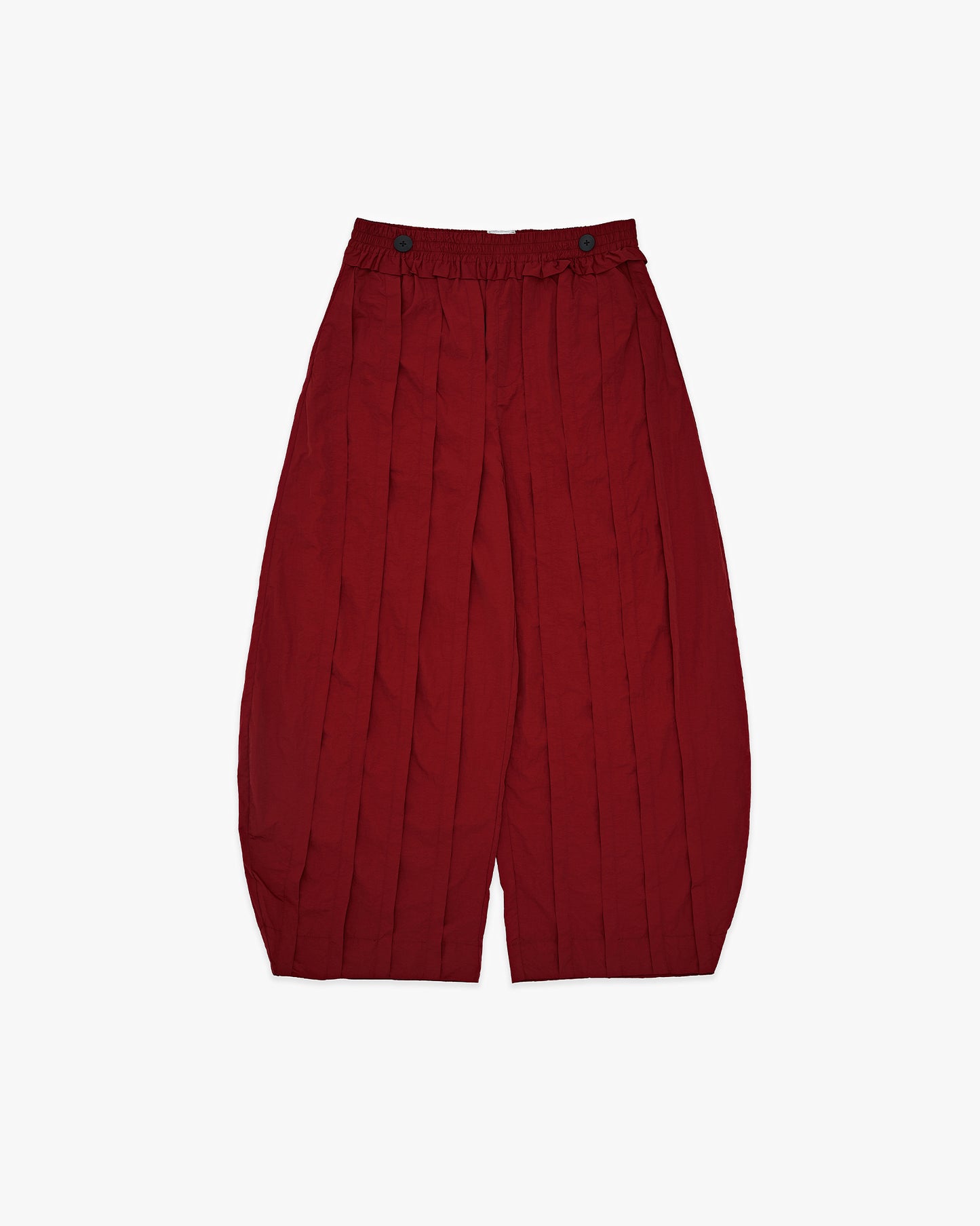 Red Harago Pleats Pants AIN Astoud