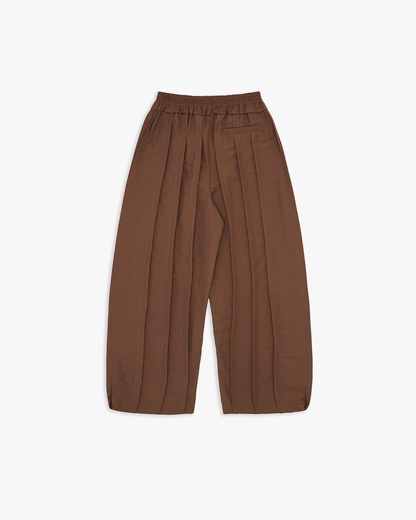 Brown Harago Pleats Pants AIN Astoud