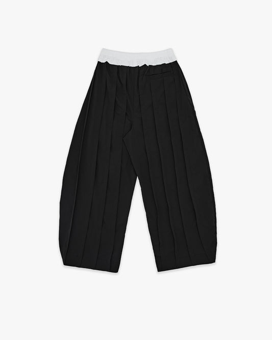 Black Harago Pleats Pants AIN Astoud