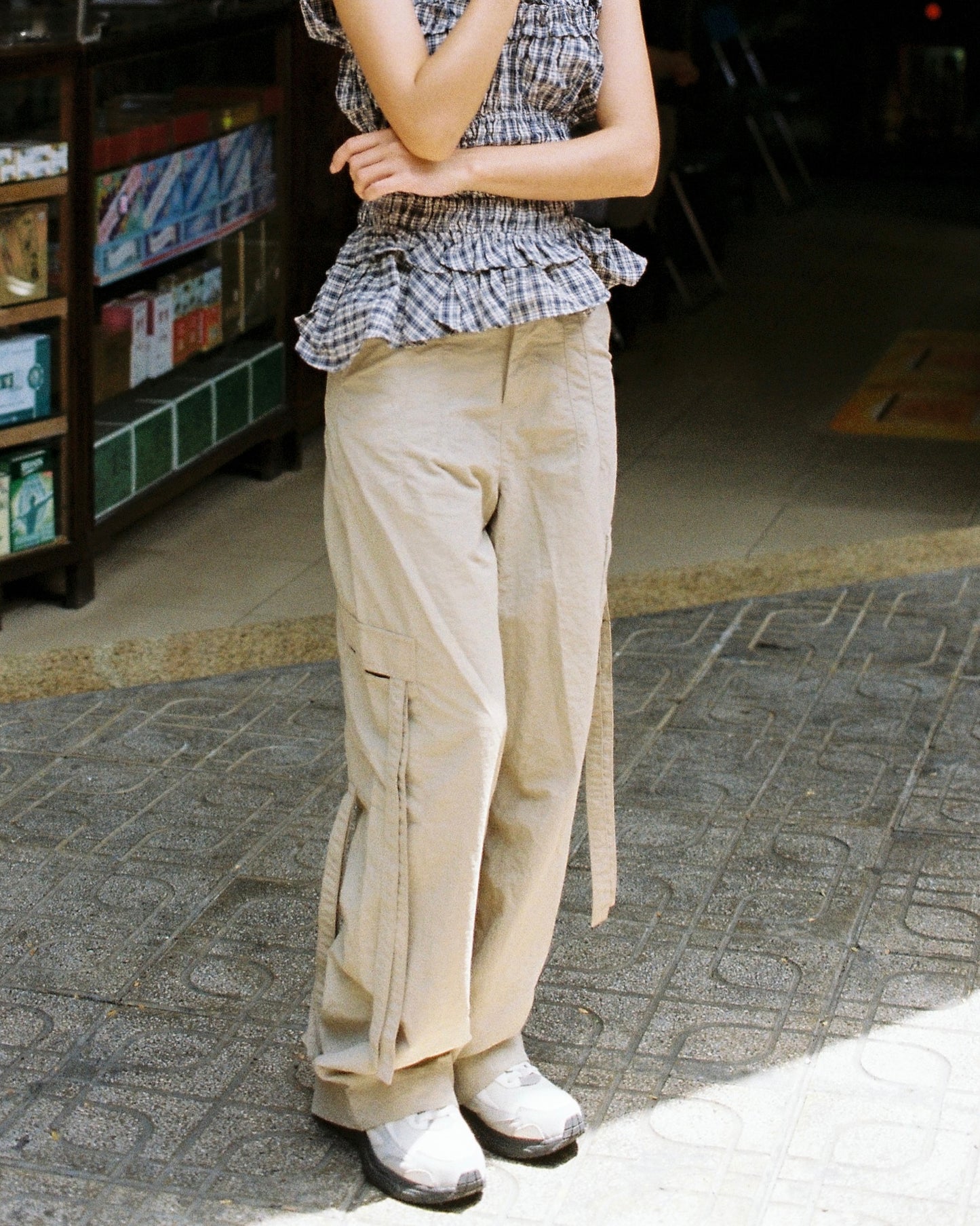 米色 Chiều Tà 裤子