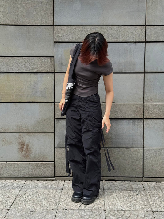 黑色 Chiều Tà 裤子