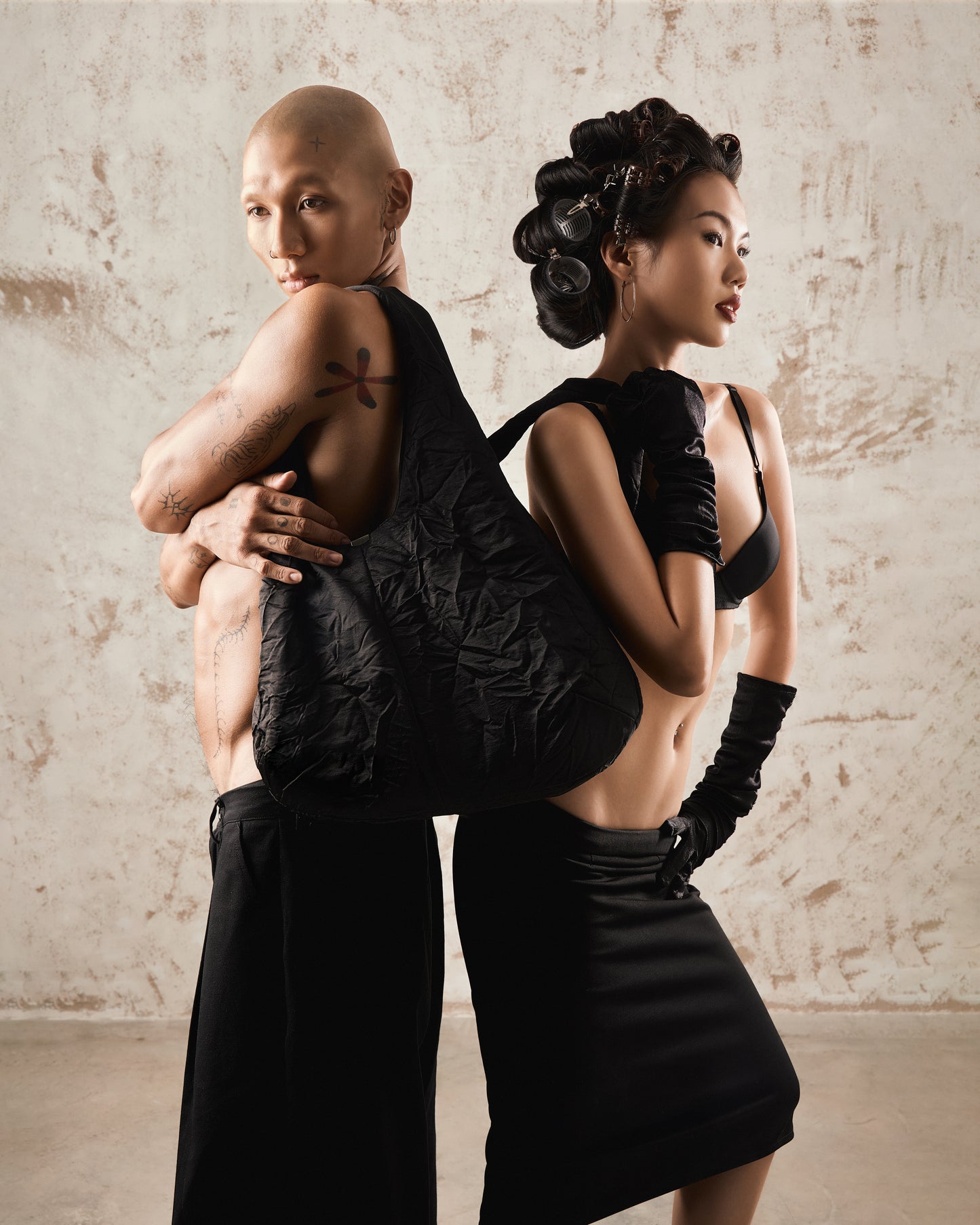 Sac en jean délavé Bubble Gum