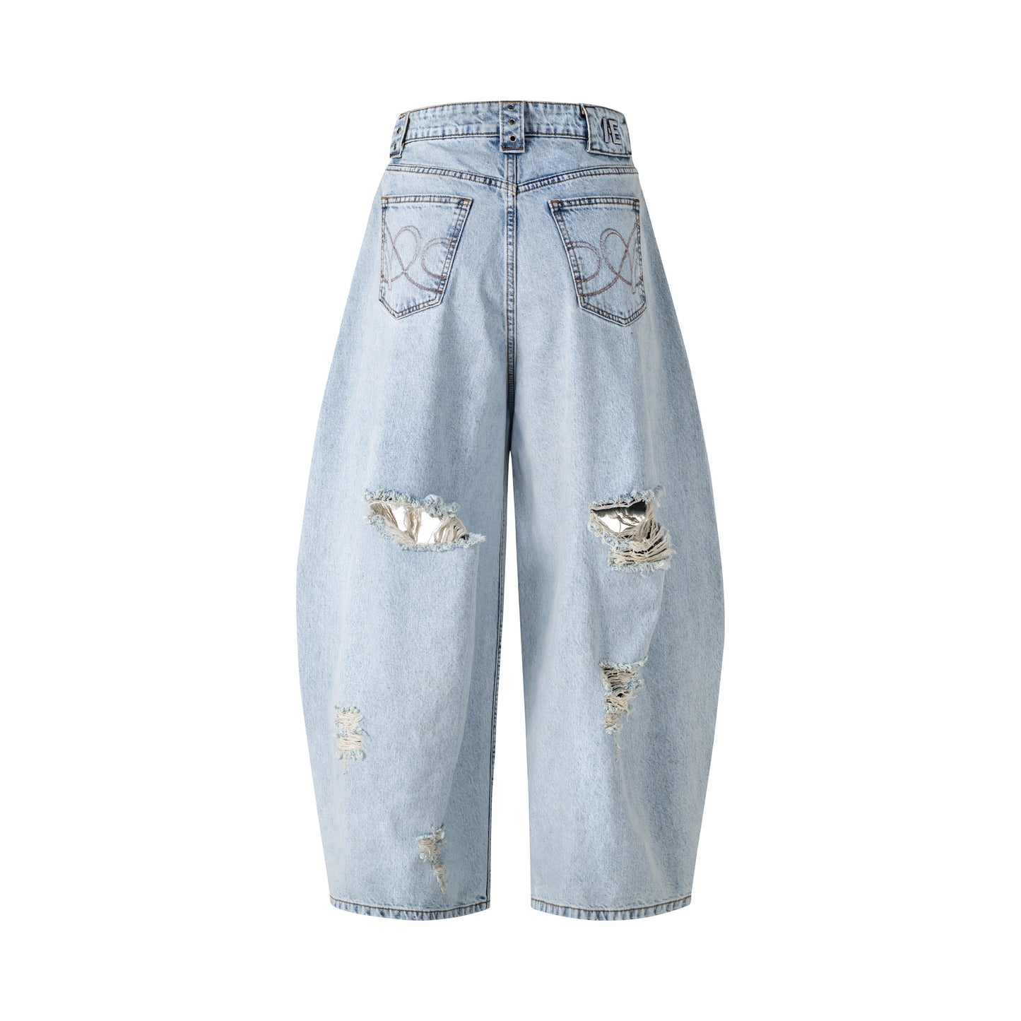 ssss-unisex-blue-distressed-balloon-jeans aesir astoud