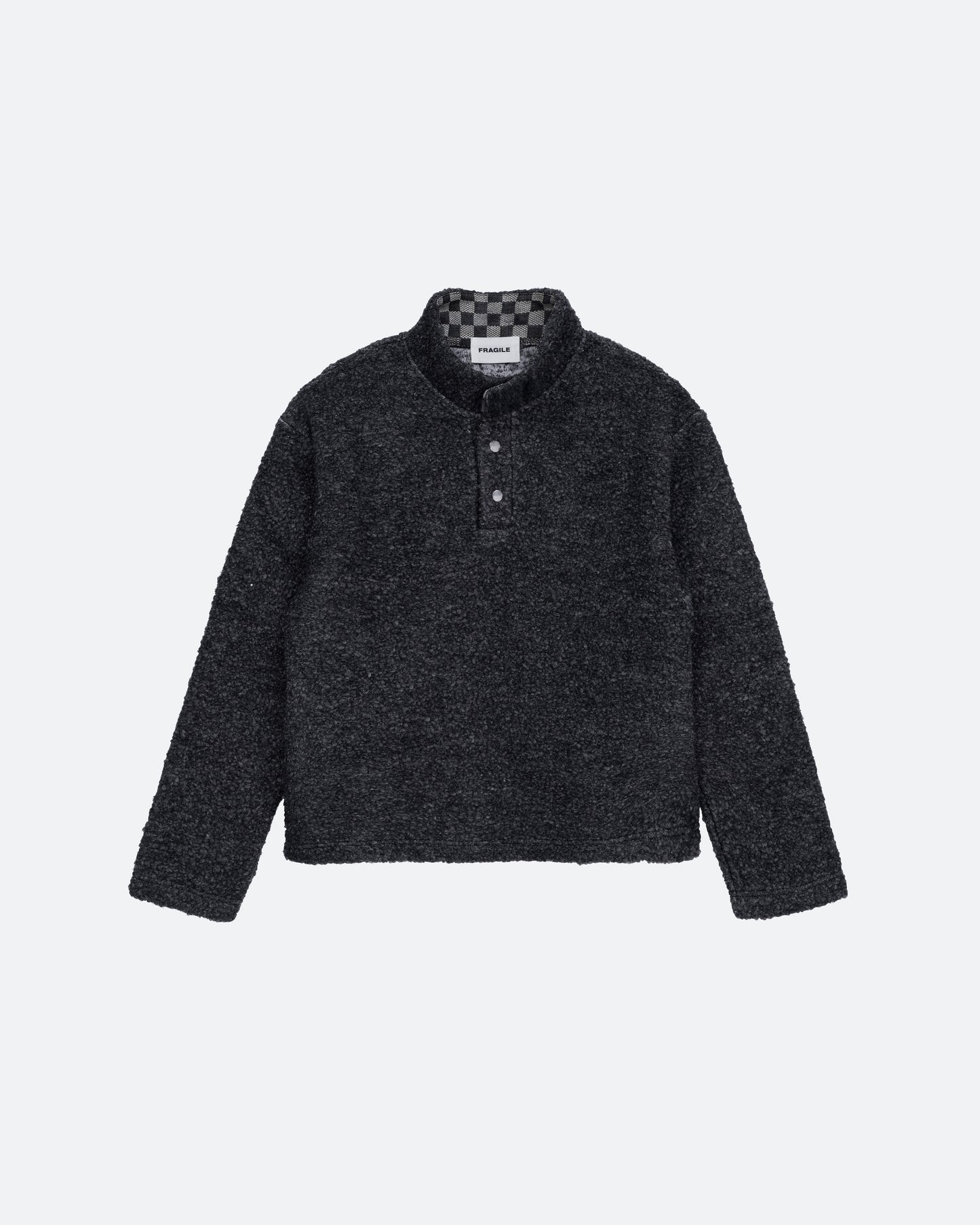 FRAGILE® Dark Gray Fleece Pullover fragile club astoud