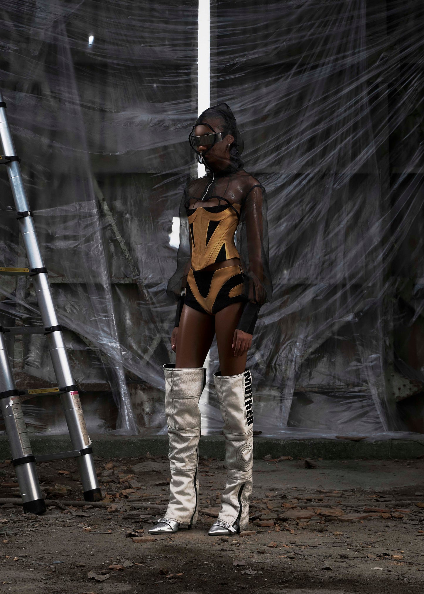 None See Through Croptop Jacket Tatichu Astoud