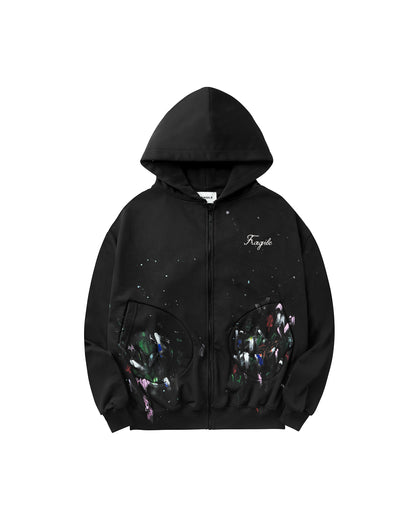 black-paint-splatter-zip-up-hoodie-FRAGILE-CLUB 
