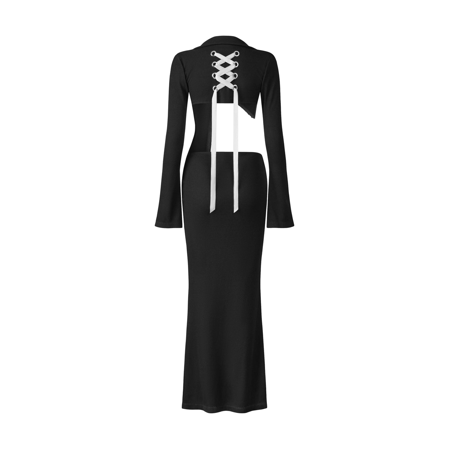 atlu-piercing-knit-dress