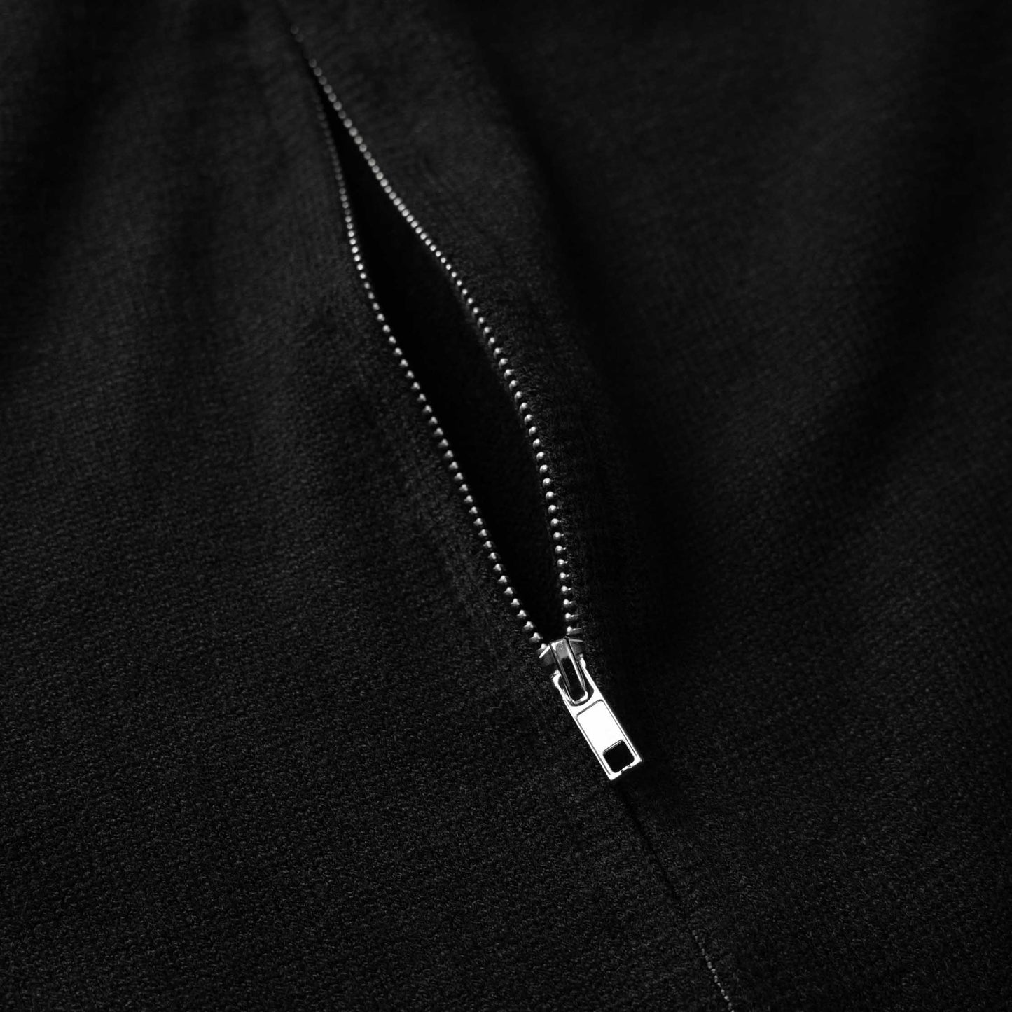 Black ATLU Two Way Zip Sweater