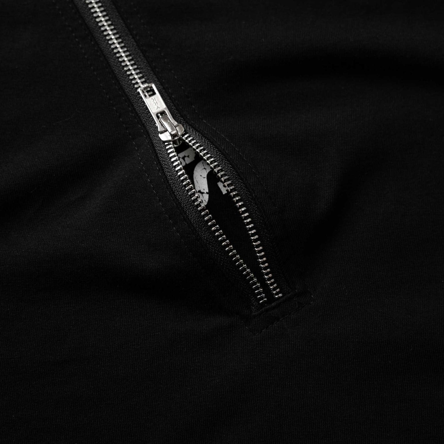 Black ATLU 2 Layer Zip T-shirt