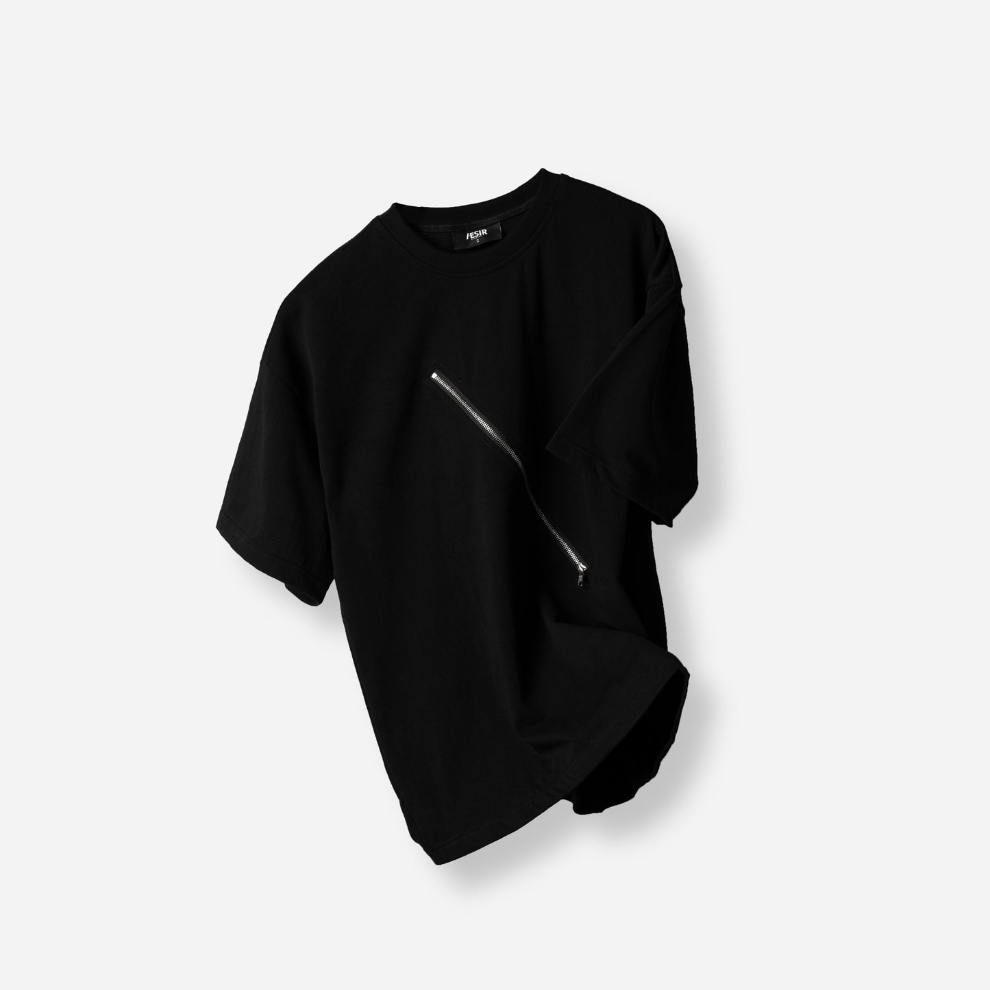 Black ATLU 2 Layer Zip T-shirt