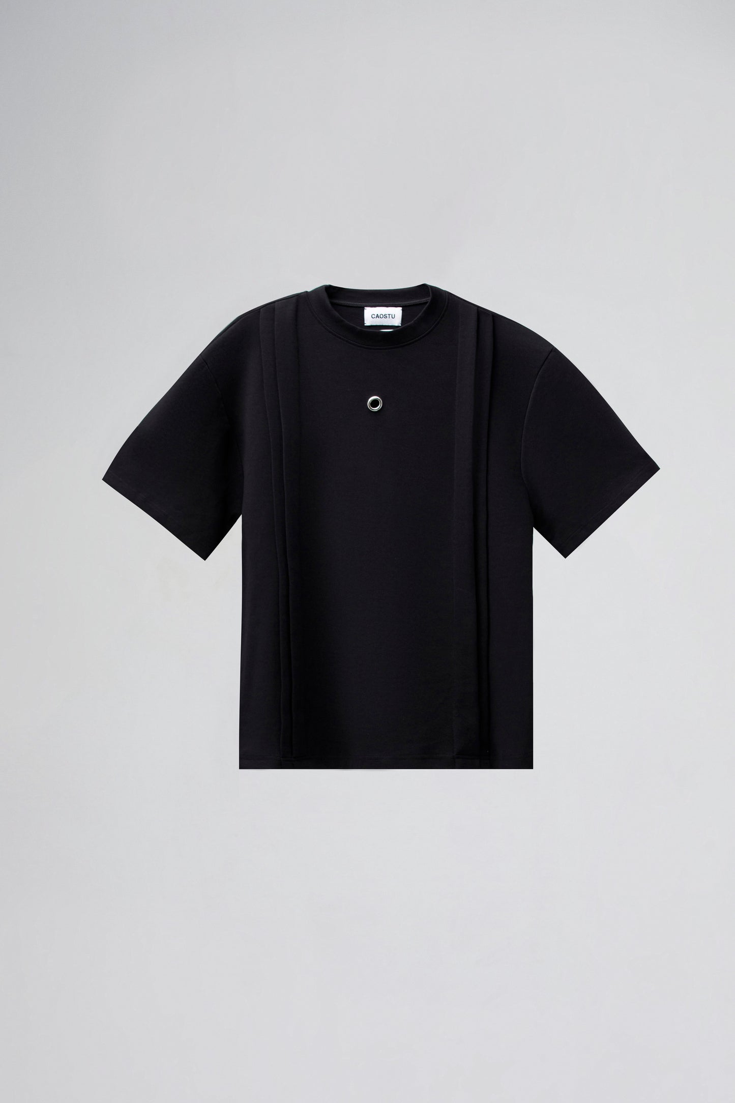 pleated-ring-tee-black-caostu-astoud