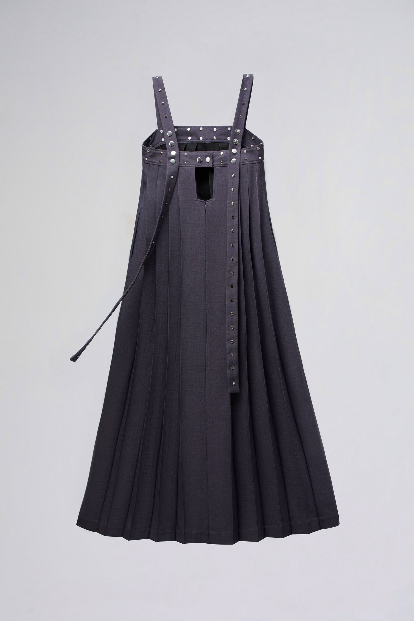 PLEATED MAXI DRESS | SPACE GREY