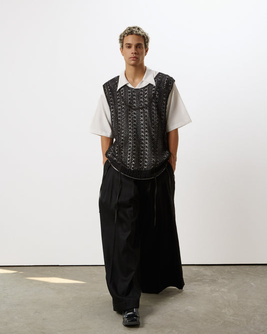 Black Basket Top