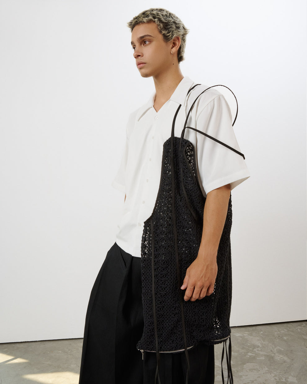 Black Basket Top
