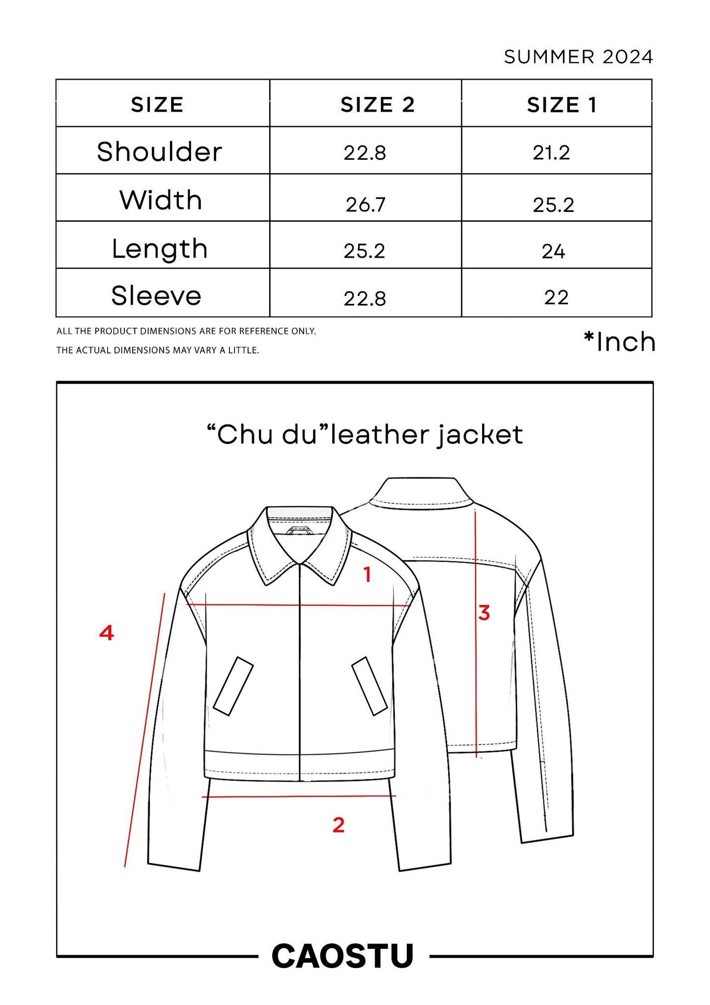 "CHU DU" LEATHER JACKET | BLACK