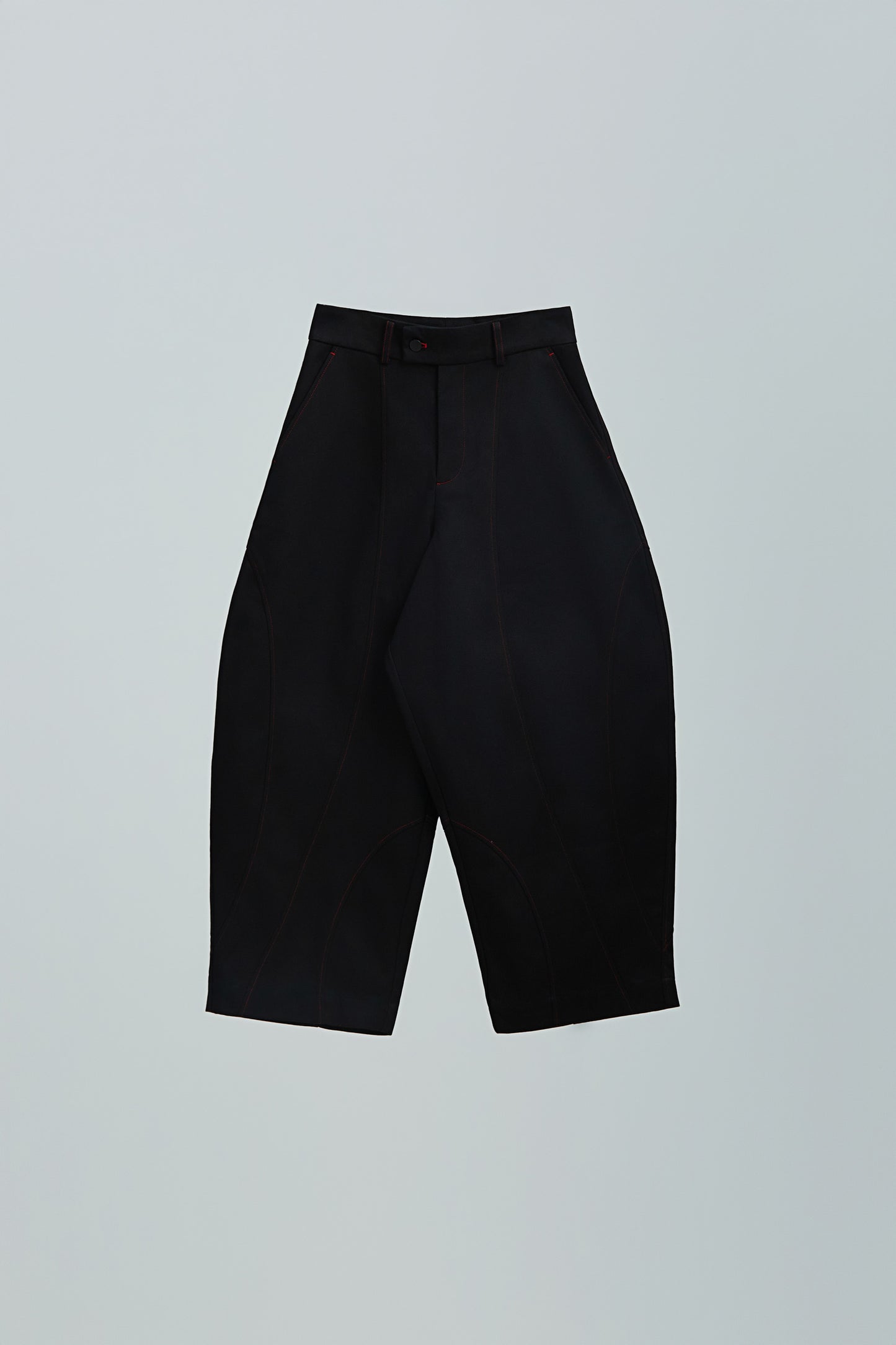 Black Crooked Pants