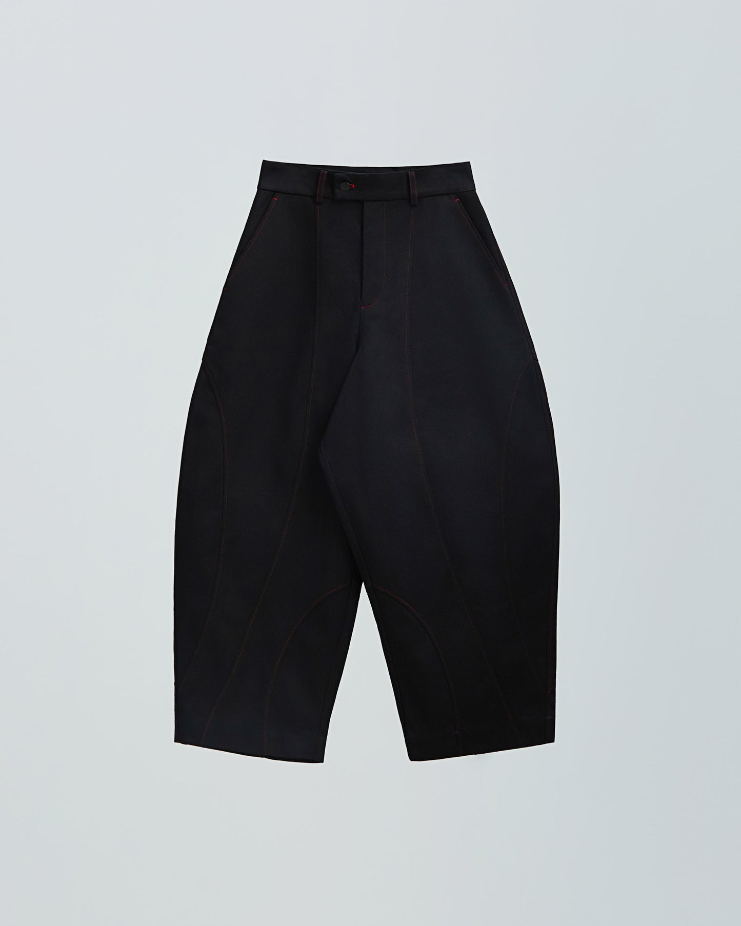 Black Crooked Pants